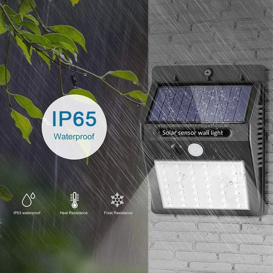 LED Solar Powered PIR Motion Sensor Light