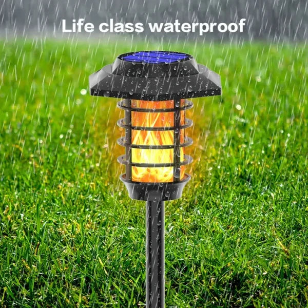 2 In 1 Solar Flame Lamp - Outdoor Led