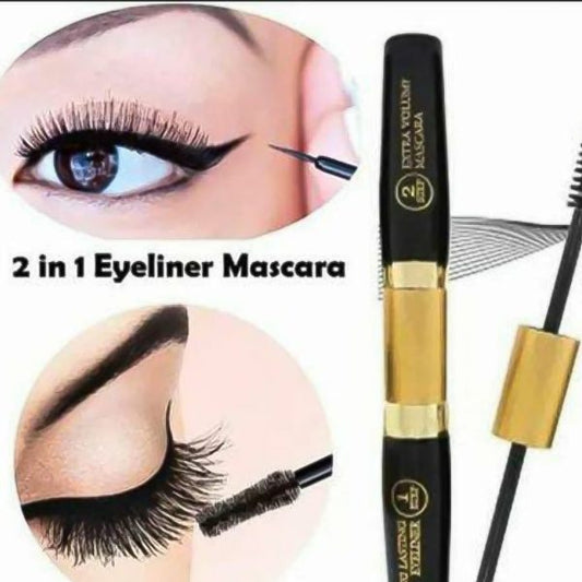 2 In 1 Waterproof Eyeliner Mascara Professional Strokes