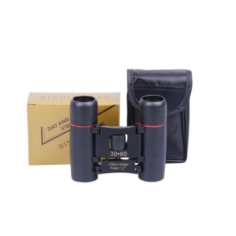 Compact Folding Binoculars, Folding Telescope With Clean Cloth And Carry Case