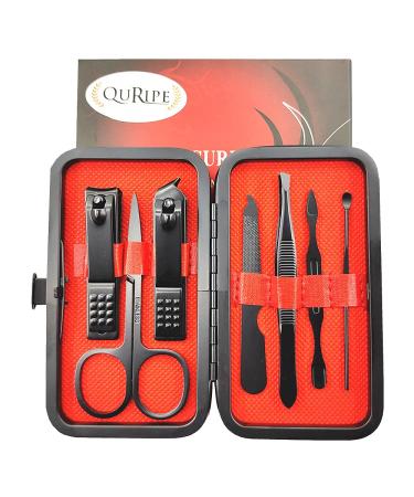 7 Pcs Quripe Manicure Set, Nail Clippers Kit