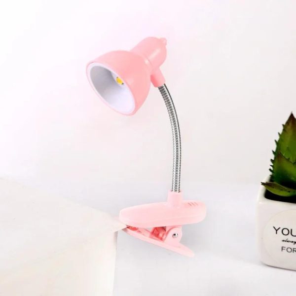 Mini LED Flexible Clip Book Reading White Light Lamp