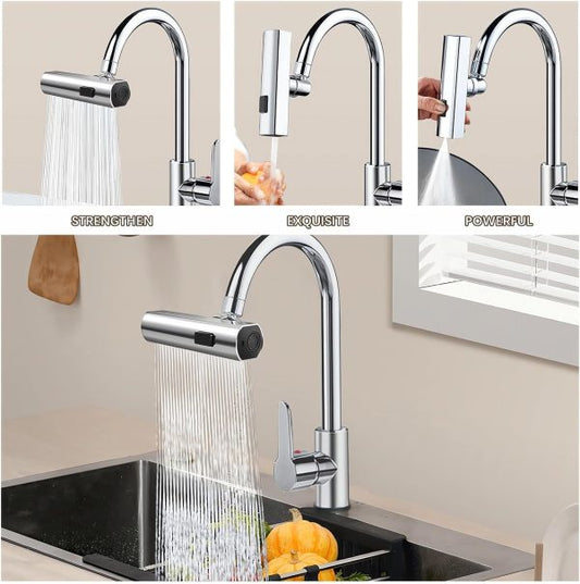 Multifunctional Kitchen Sink Waterfall Faucet Shower