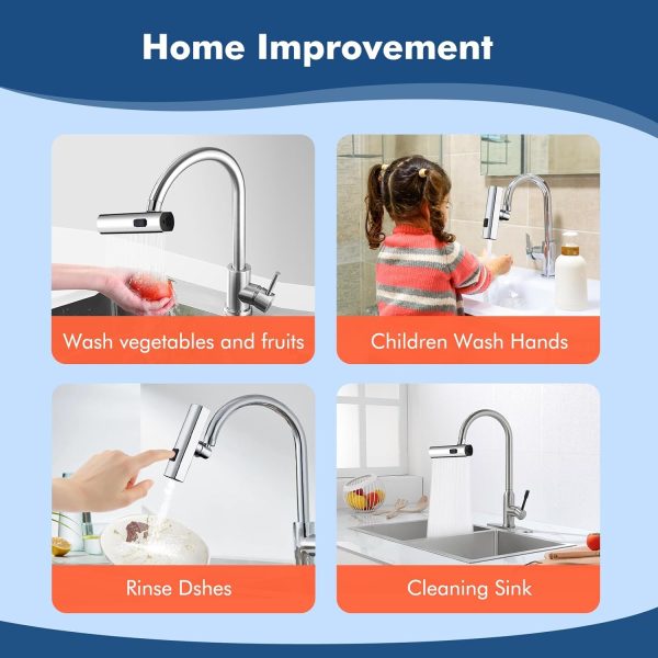 Multifunctional Kitchen Sink Waterfall Faucet Shower