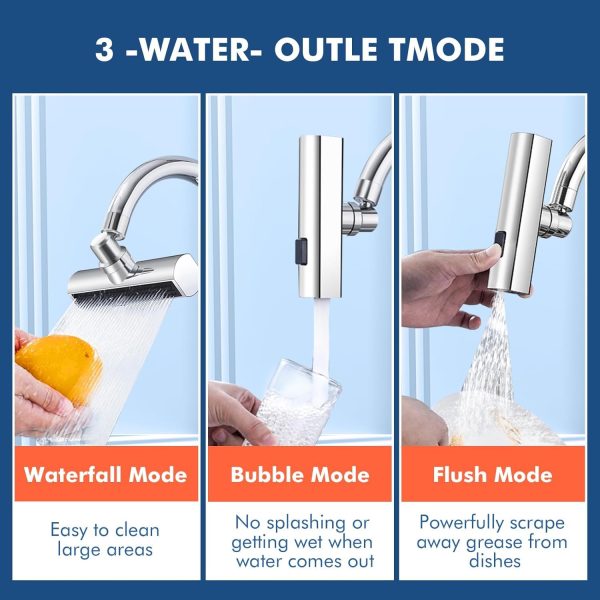 Multifunctional Kitchen Sink Waterfall Faucet Shower