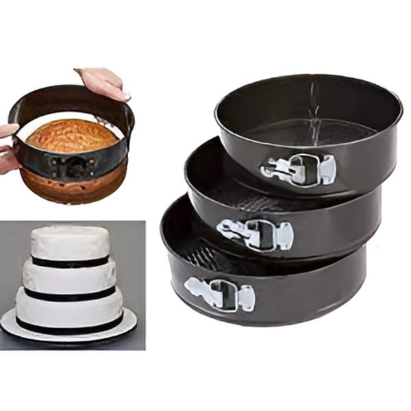 Set Of 3 Nonstick Round Shape Cake Pan