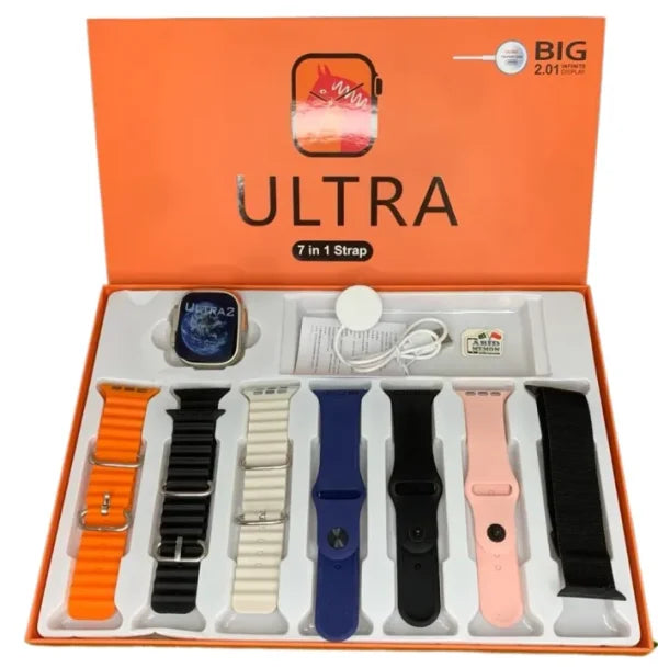 Metal-less Strip Ultra Smart Watch Ultra 7 In 1 (random Color)